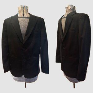 Boys Size 16 Black Suit Jacket/Blazer by Arrow Fully Lined Poly Rayon Blend VGC